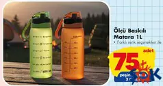 ÖLÇÜ BASKILI MATARA 1 L fiyat ve kampanya bilgisi